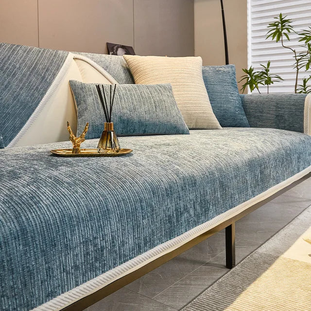 Bankhoes Chenille met Antislip Onderkant en Huisdierbescherming