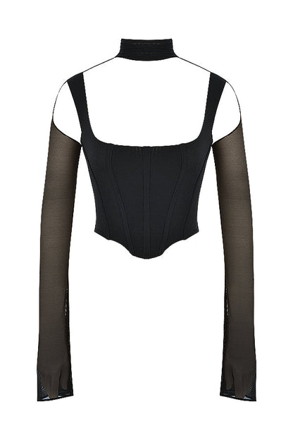 Havanya - Zwarte Cropped Top
