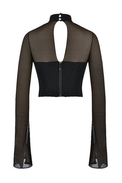 Havanya - Zwarte Cropped Top