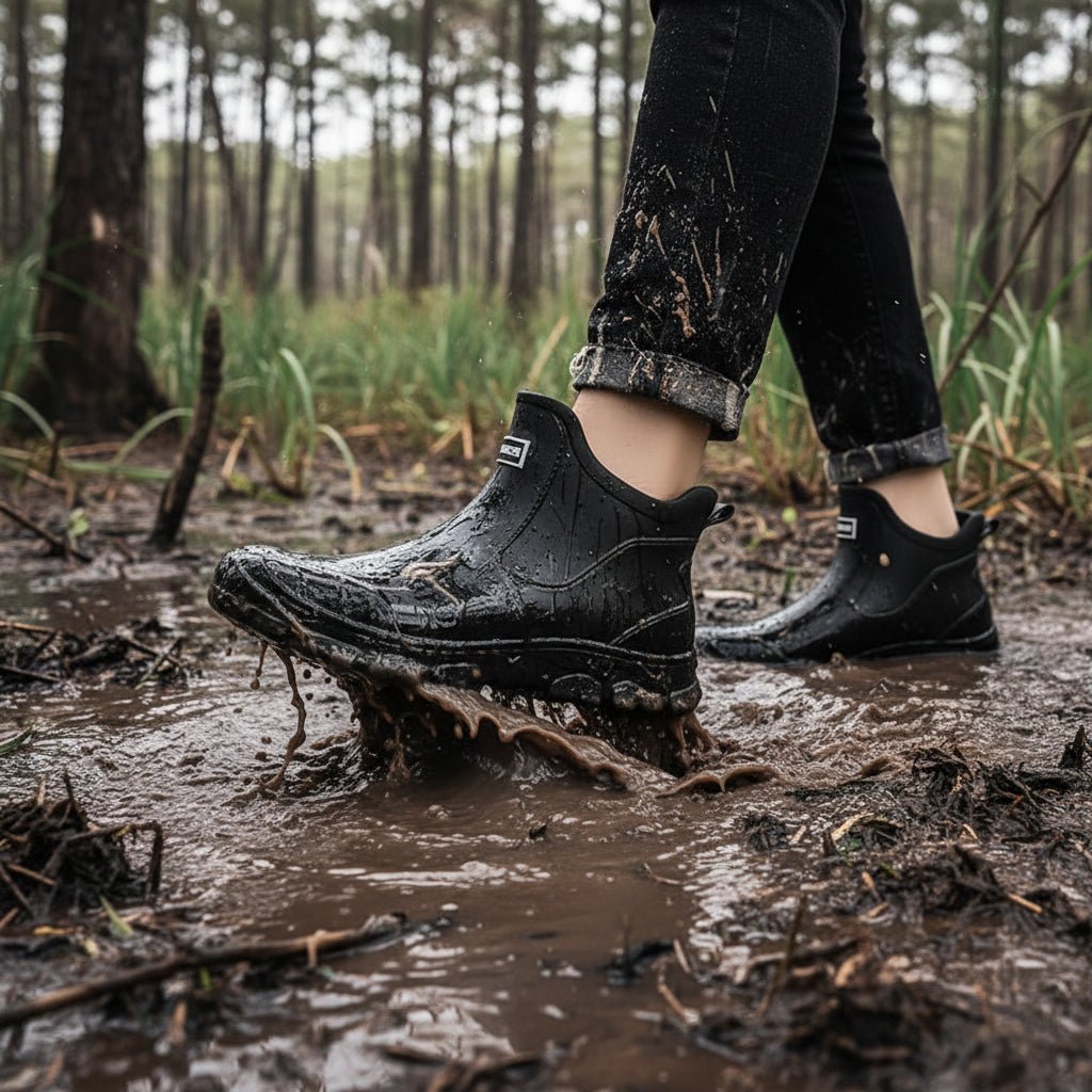 Dames Regenlaarzen Waterdicht Rubber met Antislipzool