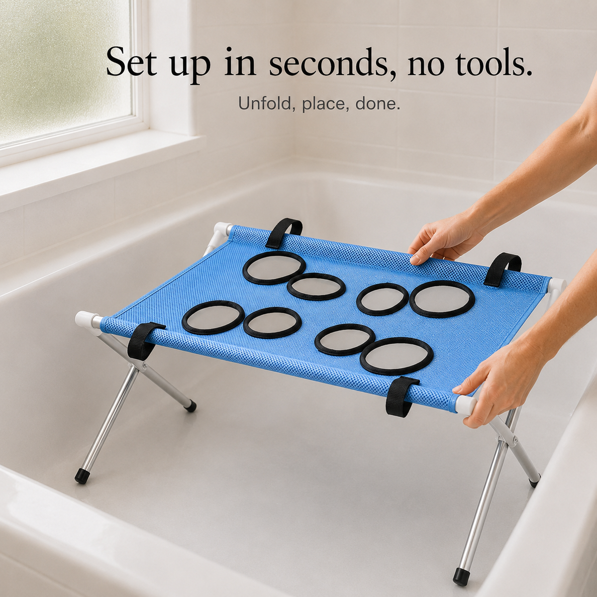 Verhoogd Anti-Slip Badplatform voor Honden - RVS