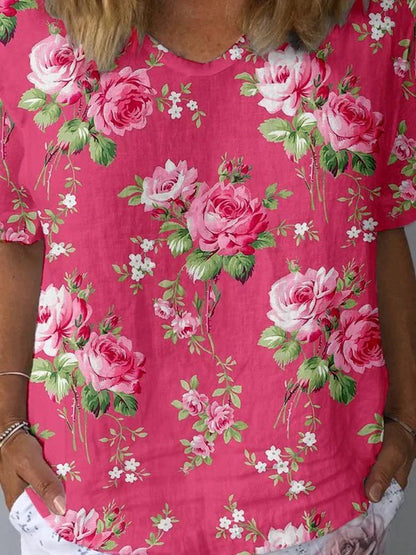 Dames Slim Fit Blouse – Geschikt voor Werk en Dagelijks Gebruik, Met Knopen en Korte Mouwen
