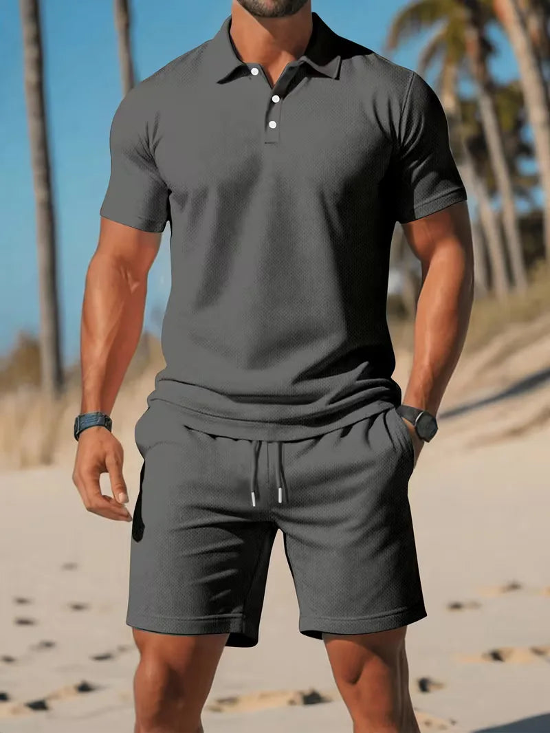 Heren Polo Set met Short - Zomer Co-ord Tweedelig