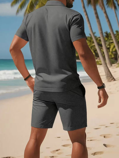 Heren Polo Set met Short - Zomer Co-ord Tweedelig