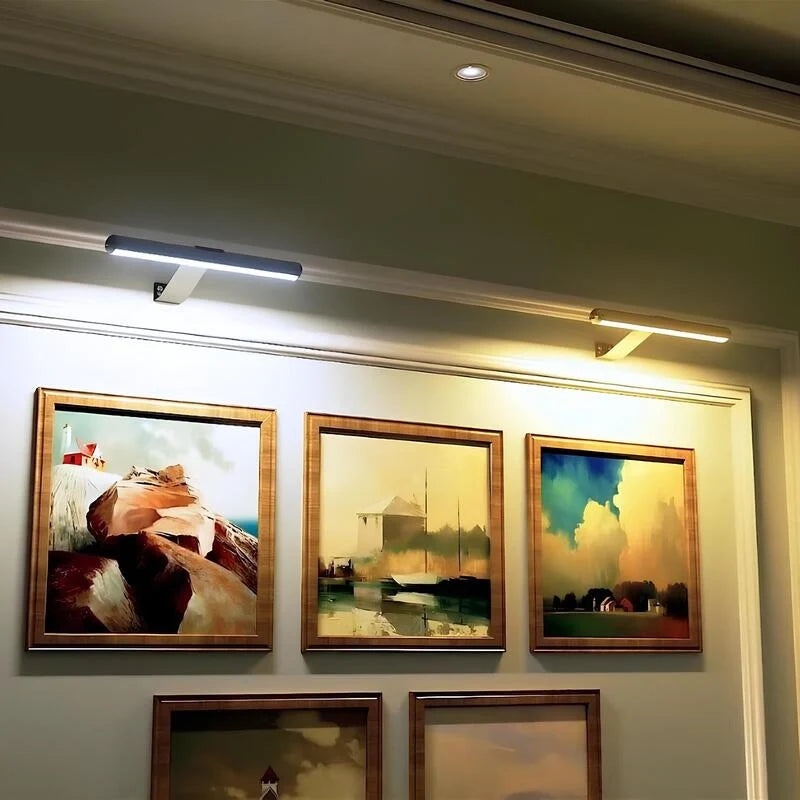 Draadloze Wandlamp voor Kunst – Oplaadbare LED Verlichting met Afstandsbediening