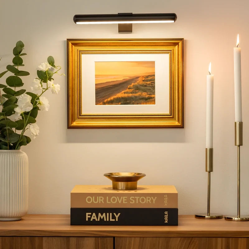 Draadloze Wandlamp voor Kunst – Oplaadbare LED Verlichting met Afstandsbediening