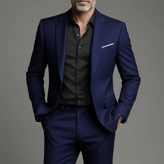 Heren Pak Set Slim Fit - Blazer en Broek Business-Casual