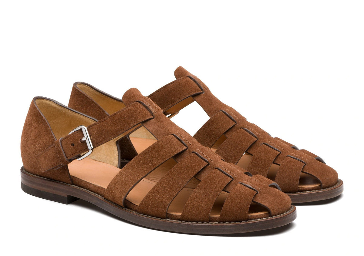 Heren Zomer Sandalen met Gesloten Neus en Verstelbare Gesp