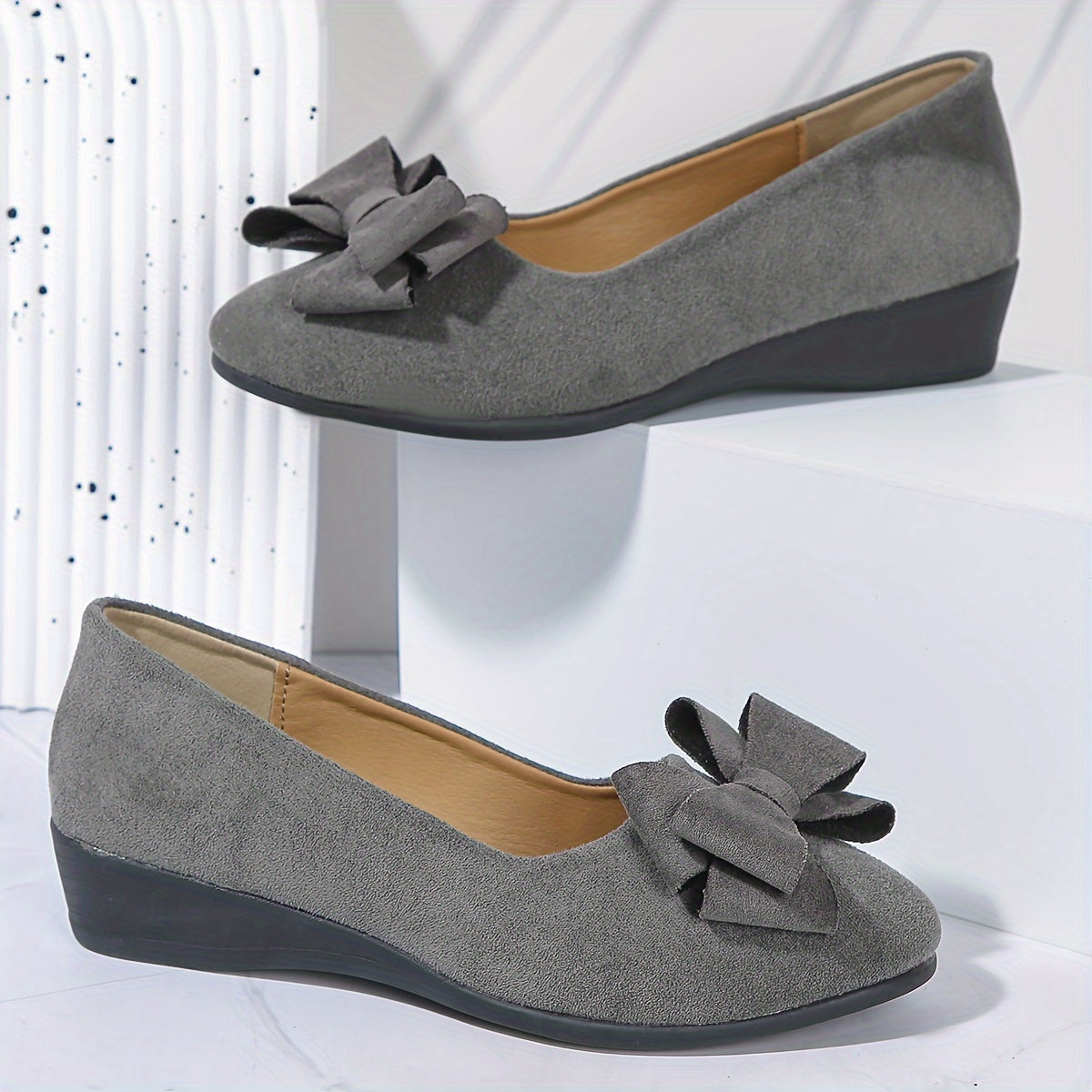 Dames Orthopedische Platte Schoenen met Strikdetail