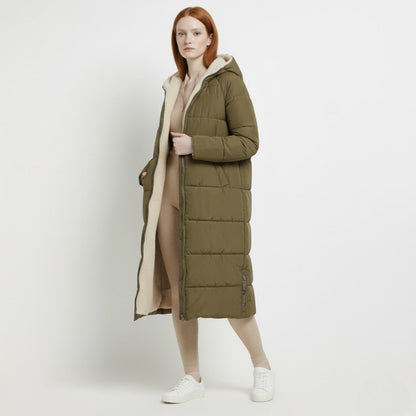 Alessia – Women's Winter Reversible Jacket - Puffer Jacket - Black - Taylor & Bennett