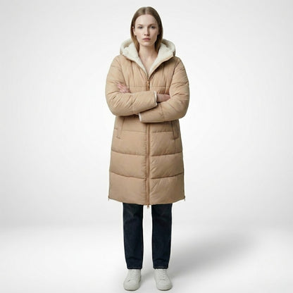 Alessia – Women's Winter Reversible Jacket - Puffer Jacket - Green - Taylor & Bennett