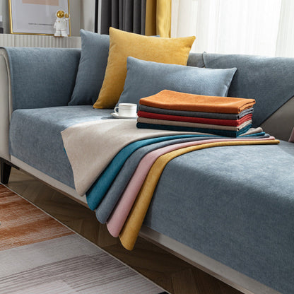 Chenille Bankhoes Anti-Slip - Zachte Hoes voor Bank