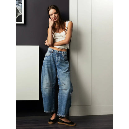Maëva - Trendy Wijde Jeans | Stijlvol, Comfortabel en Veelzijdig