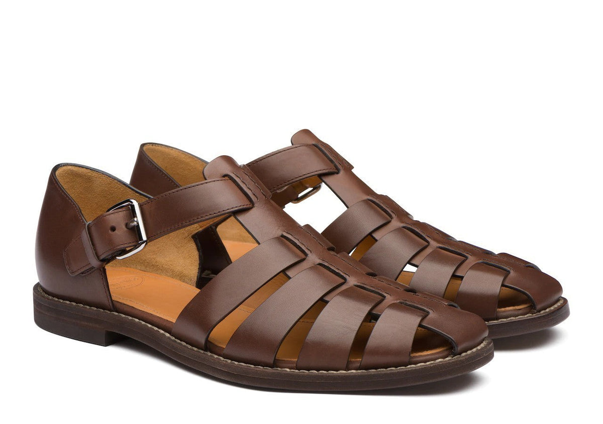 Heren Zomer Sandalen met Gesloten Neus en Verstelbare Gesp