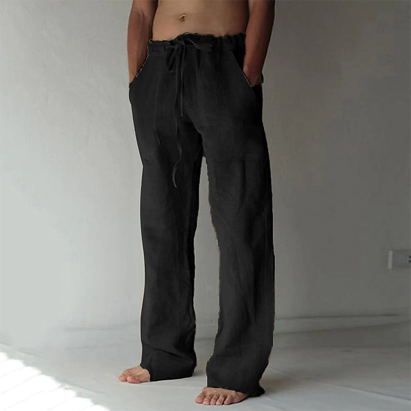 Heren Slim Fit Broek – Casual voor Dagelijks Gebruik, Met Elastische Taille