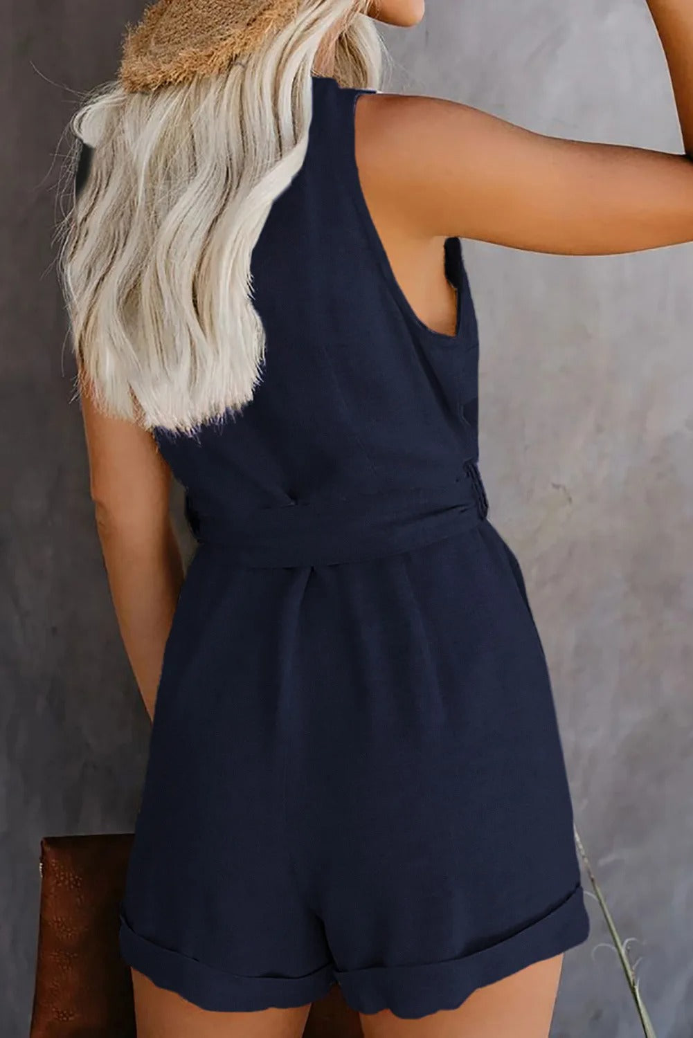 Nina - Stijlvolle Korte Jumpsuit met Zakken