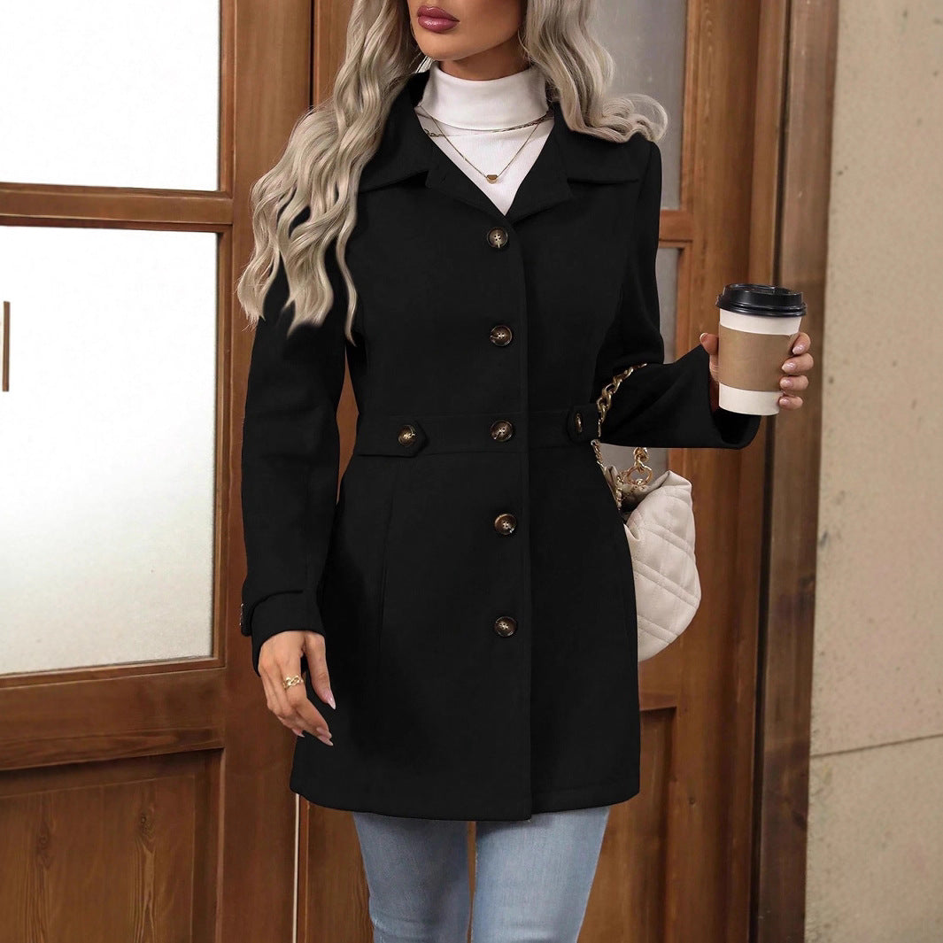Dames Trenchcoat Getailleerd Model met Ceintuur - Tussenseizoensjas