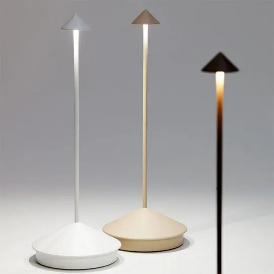 Draadloze LED Tafellamp Oplaadbaar Dimbaar Wit en Goud