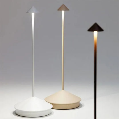 Draadloze LED Tafellamp Oplaadbaar Dimbaar Wit en Goud