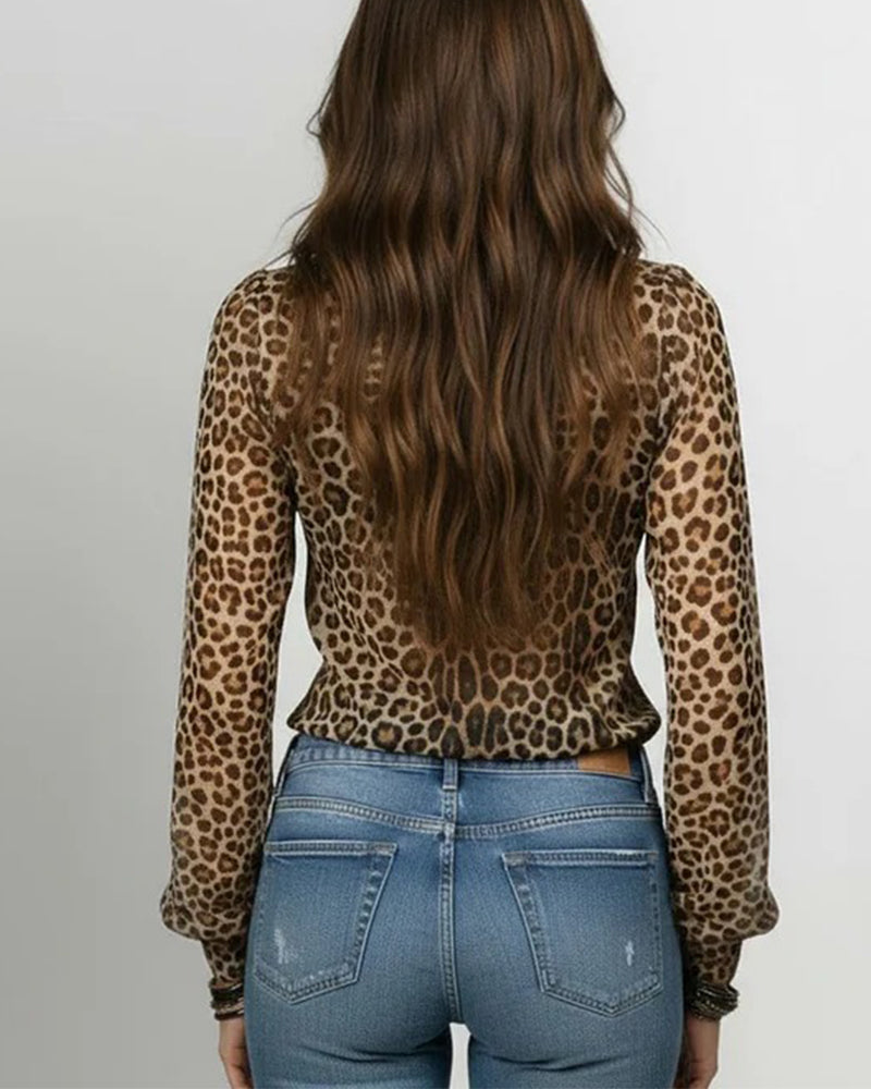 Dames Getailleerde Blouse – Met Ruches en V-Hals, Geschikt voor Casual en Werk