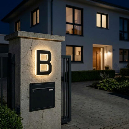 Solar Hausnummernschild – Automatisch leuchtend bei Dämmerung -    Zorenza