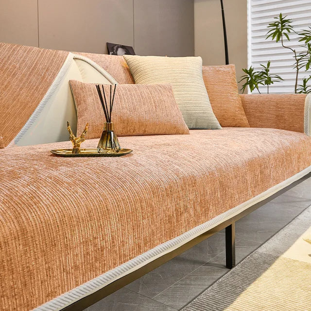 Bankhoes Chenille met Antislip Onderkant en Huisdierbescherming