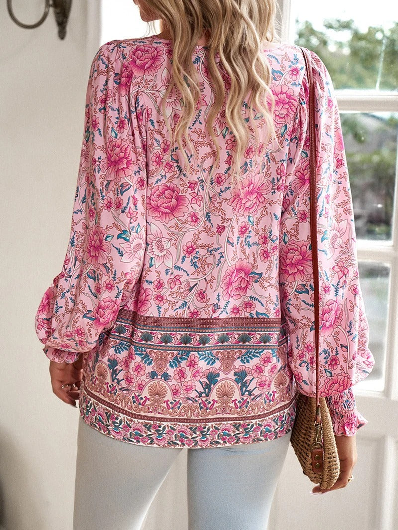 Nynke - Zomerse Bloemenblouse
