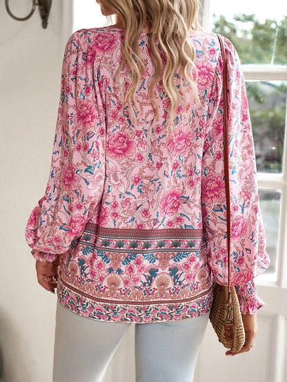 Nynke - Zomerse Bloemenblouse