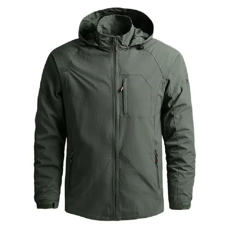 Heren Slim Fit Jas – Met Rits, Geschikt voor Outdoor en Dagelijks Gebruik