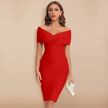 Luna - Stijlvolle Figurale Cocktailjurk