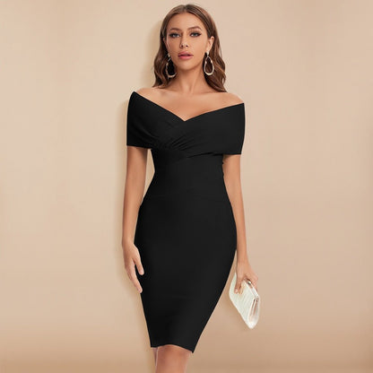 Luna - Stijlvolle Figurale Cocktailjurk