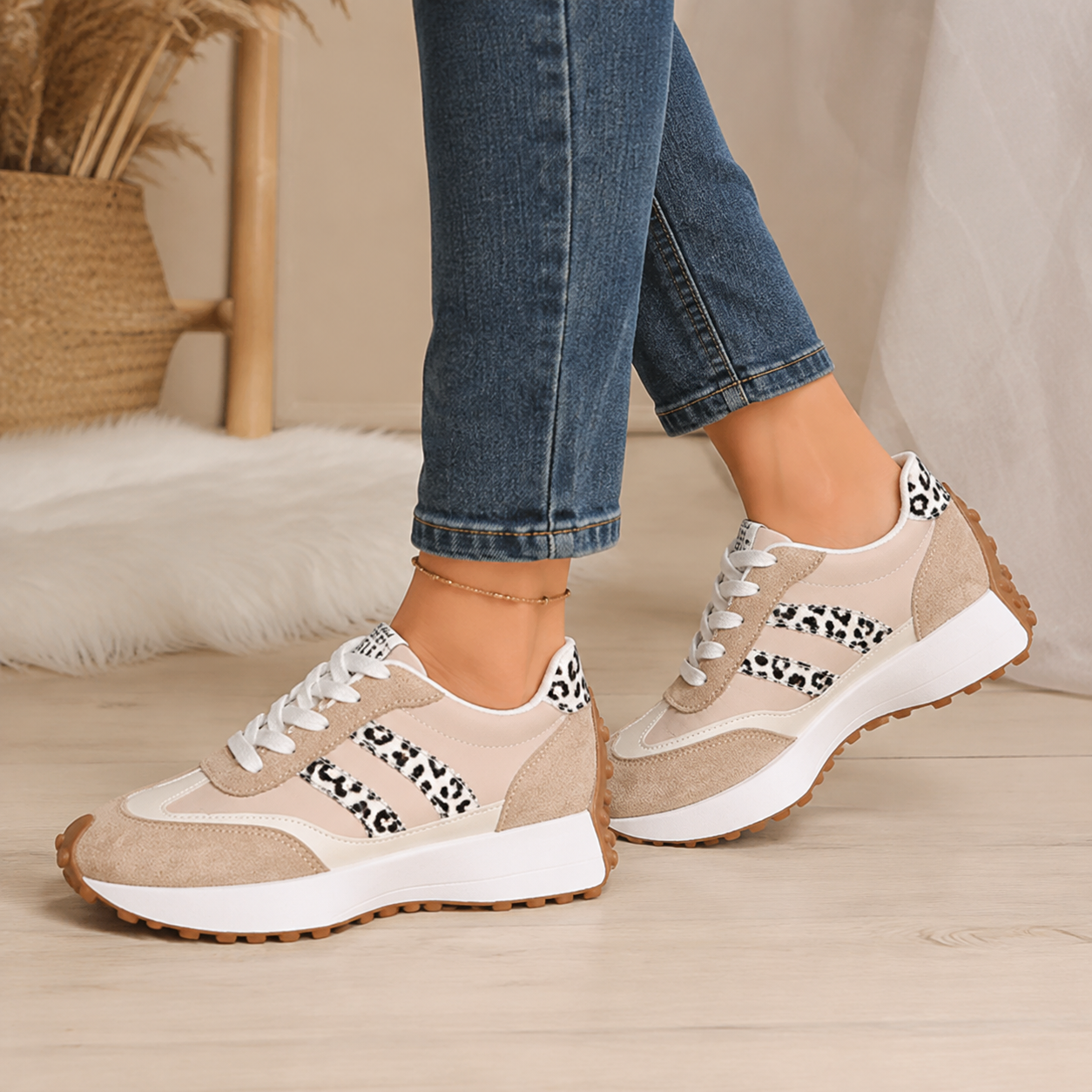 Fleur - Moderne Sneakers met Ergonomisch Voetbed voor Dames