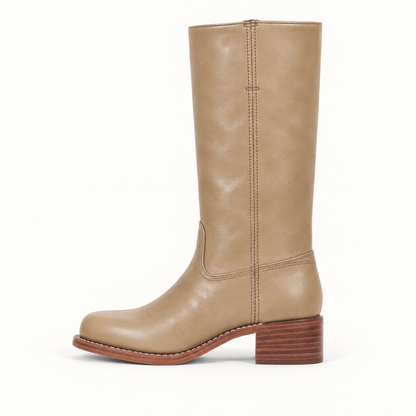 Dames Leren Laarzen – Exclusief, Luxe, Hoogwaardig Leer, Casual voor Thuis en Buiten