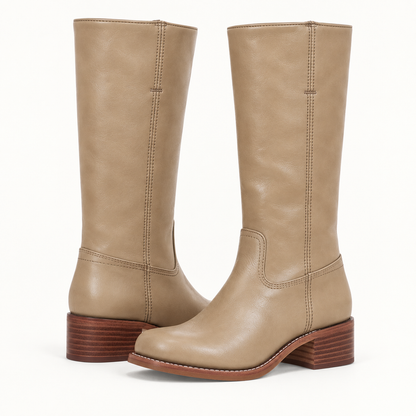 Dames Leren Laarzen – Exclusief, Luxe, Hoogwaardig Leer, Casual voor Thuis en Buiten