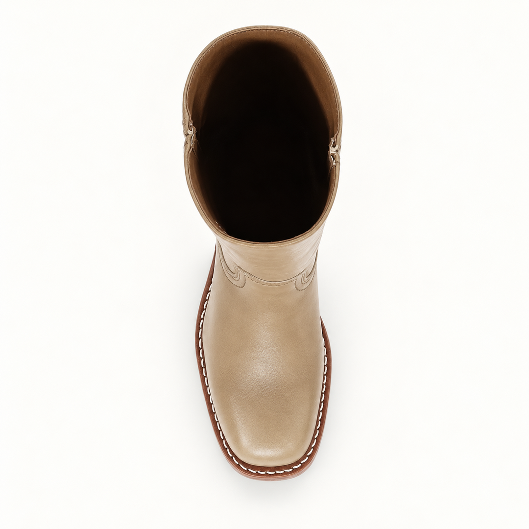 Dames Leren Laarzen – Exclusief, Luxe, Hoogwaardig Leer, Casual voor Thuis en Buiten