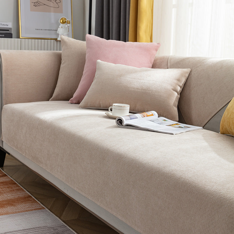 Chenille Bankhoes Anti-Slip - Zachte Hoes voor Bank