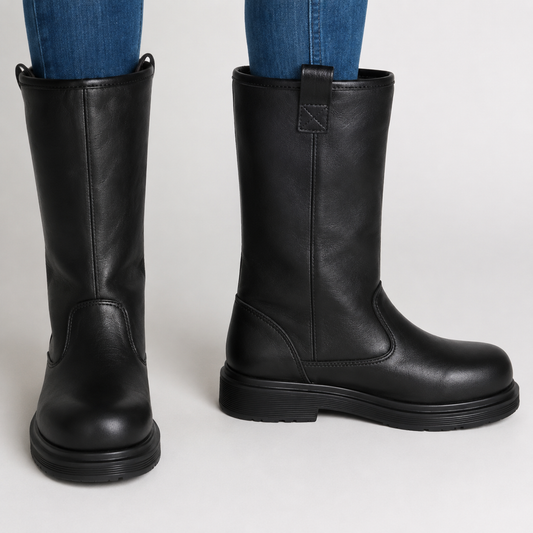 Heren Leren Boots – Gevoerd, Waterafstotend, Casual voor Herfst en Winter