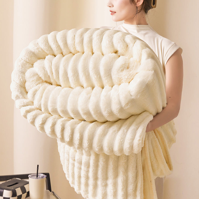 Plaid Grofgebreide Structuur Plaid voor Bank of Bed | Groot
