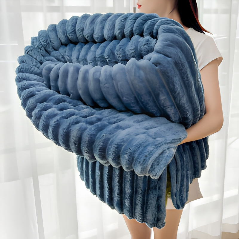 Plaid Grofgebreide Structuur Plaid voor Bank of Bed | Groot