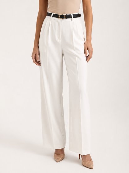 Dames High-Waisted Broek – Slim Fit, Geschikt voor Werk en Dagelijks Gebruik