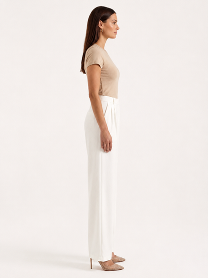 Dames High-Waisted Broek – Slim Fit, Geschikt voor Werk en Dagelijks Gebruik