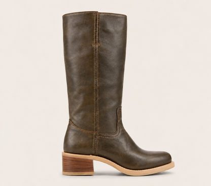 Dames Leren Laarzen – Exclusief, Luxe, Hoogwaardig Leer, Casual voor Thuis en Buiten