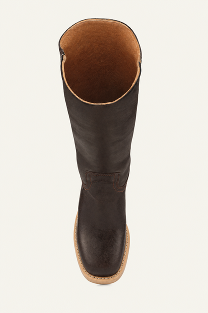 Dames Leren Laarzen – Exclusief, Luxe, Hoogwaardig Leer, Casual voor Thuis en Buiten