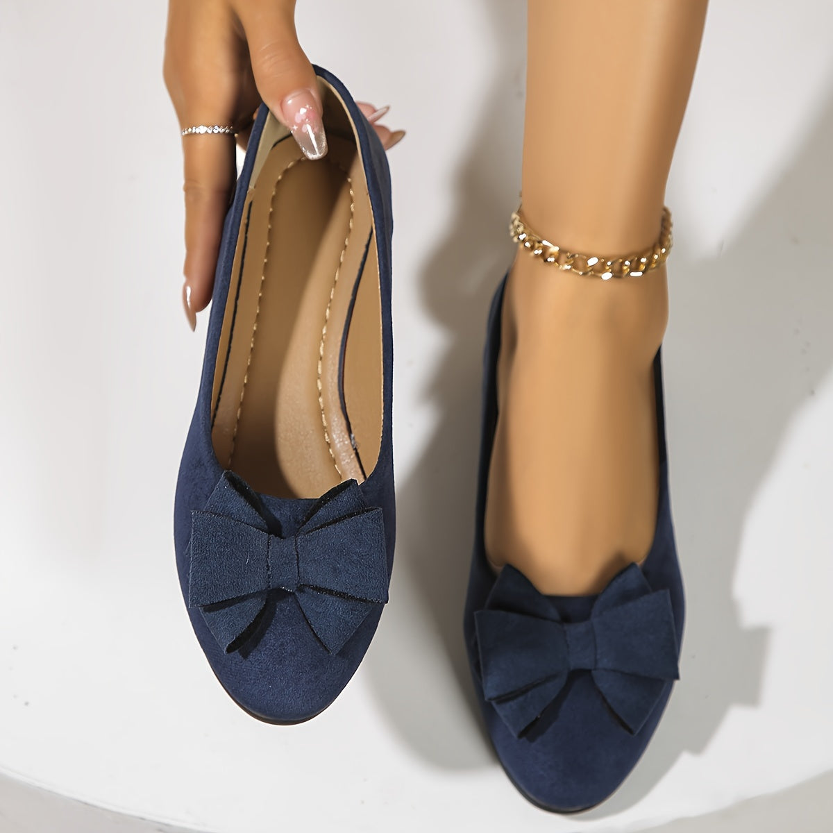 Dames Orthopedische Platte Schoenen met Strikdetail