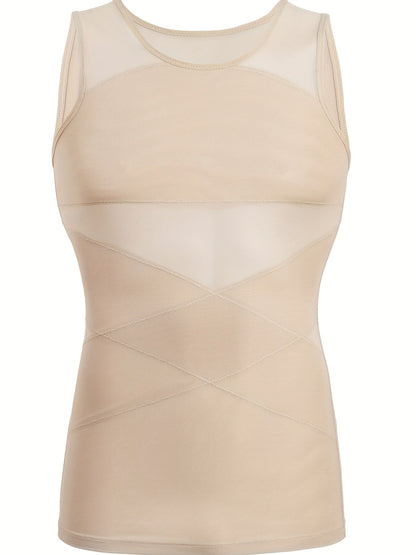Heren Shapewear Tanktop Buikcontrole Mouwloos Onderhemd