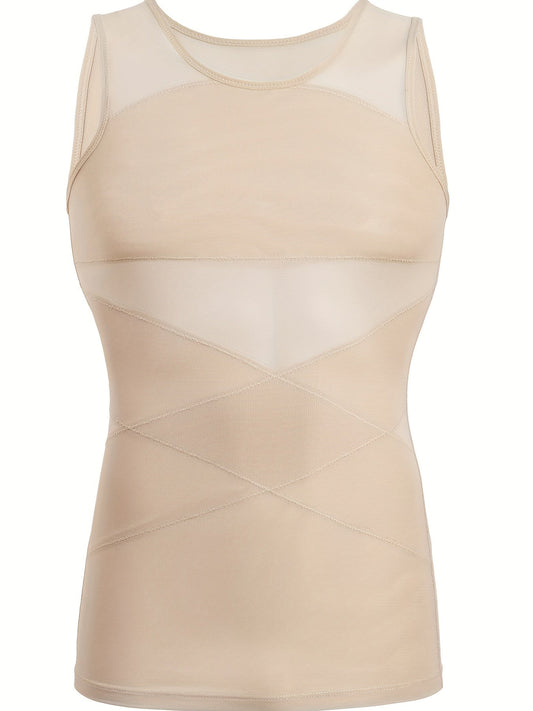 Heren Shapewear Tanktop Buikcontrole Mouwloos Onderhemd