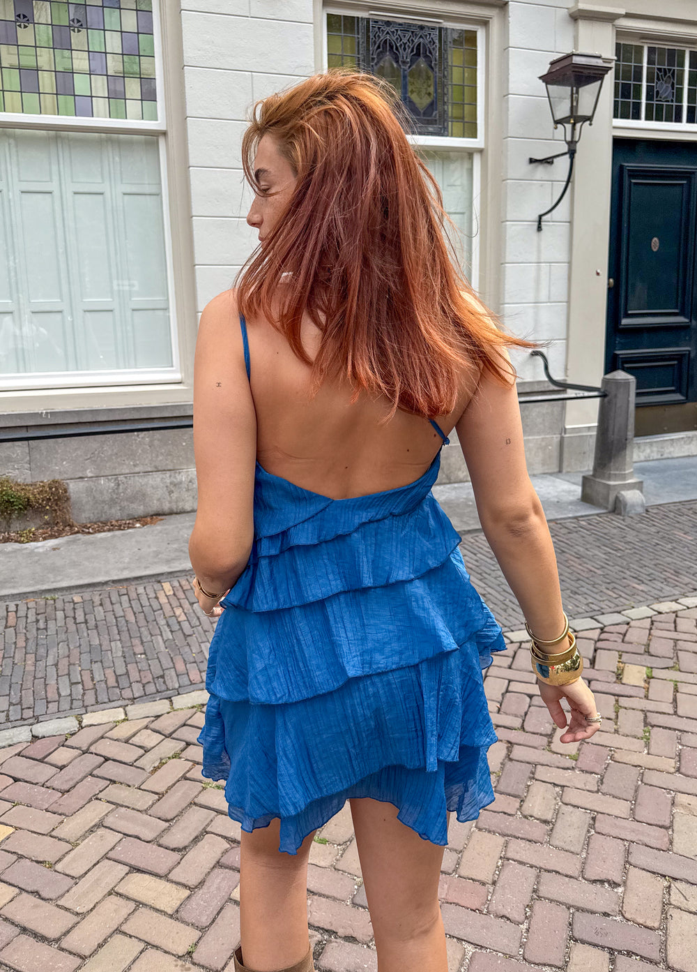Dames Getailleerde Jurk – Asymmetrisch Ontwerp, Geschikt voor Lente en Zomer