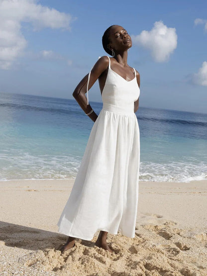 Solène - Linnen Strandjurk