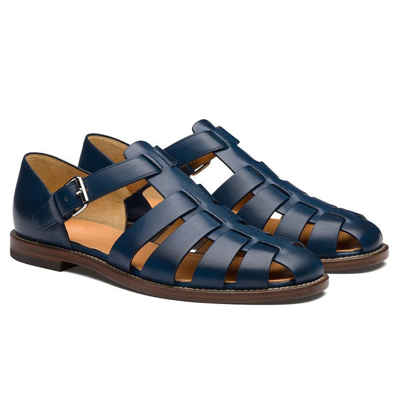 Heren Zomer Sandalen met Gesloten Neus en Verstelbare Gesp