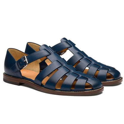Heren Zomer Sandalen met Gesloten Neus en Verstelbare Gesp
